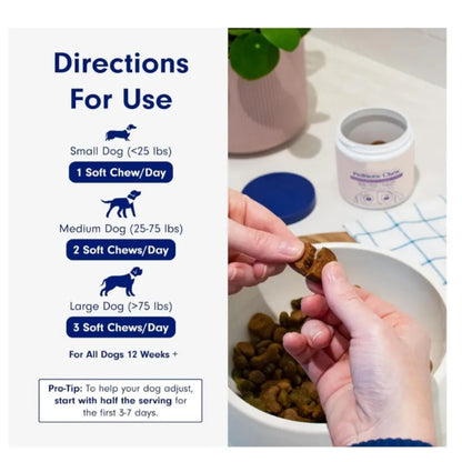 Digestive Enzymes & Probiotic Soft Chews for Dogs & Cats