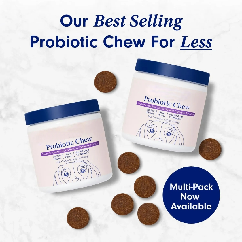 Digestive Enzymes & Probiotic Soft Chews for Dogs & Cats